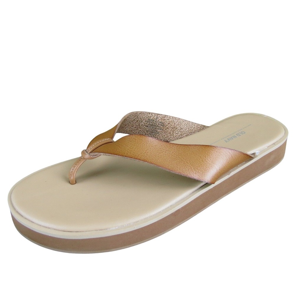 Old Navy Women's Flip Flop Brownā Synthetic Sz 9 Medium Gently Used 2025